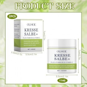 2Pcs Pommade au cresson, 114 g, pommade active au cresson contre les taches de vieillesse, pommade active au cresson Plus, cr