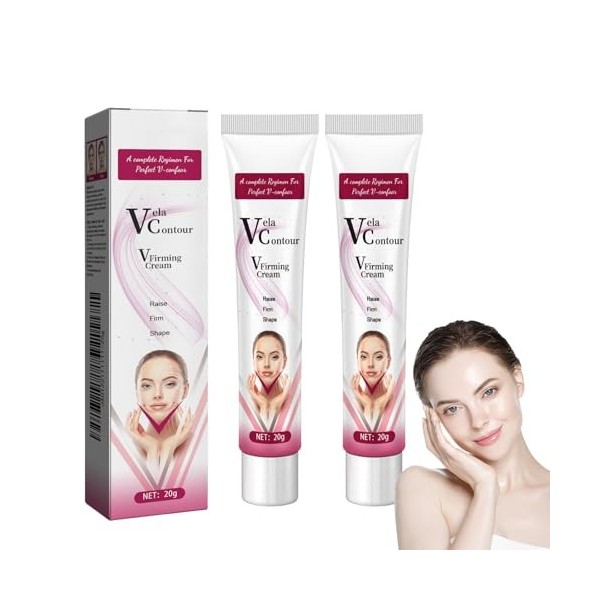 Lot de 2 crèmes raffermissantes pour le visage - Crème lifting du visage - Crème lifting pour le visage - Crème lifting pour
