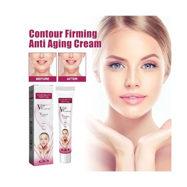 Lot de 2 crèmes raffermissantes pour le visage - Crème lifting du visage - Crème lifting pour le visage - Crème lifting pour