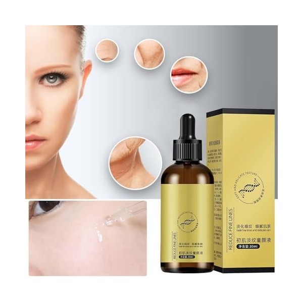 Sérum Raffermissant Anti-Rides,Sérum Visage Raffermissant Et Repulpant,Essence Liftante Et Raffermissante Anti-âge Et Anti-Ri...