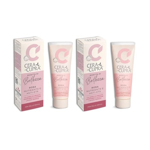 Cera di Cupra, Crème Blanche Nouvelle Formulation, avec Acide Hyaluronique, Vitamines et Eau Thermale, Action Hydratante et A...