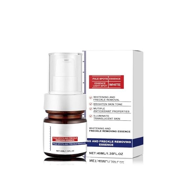 Serum pour le Visage, Anti Taches pour Corriger les Taches Sombres, Détachant pour le visage, Whitening and Freckle Removing ...