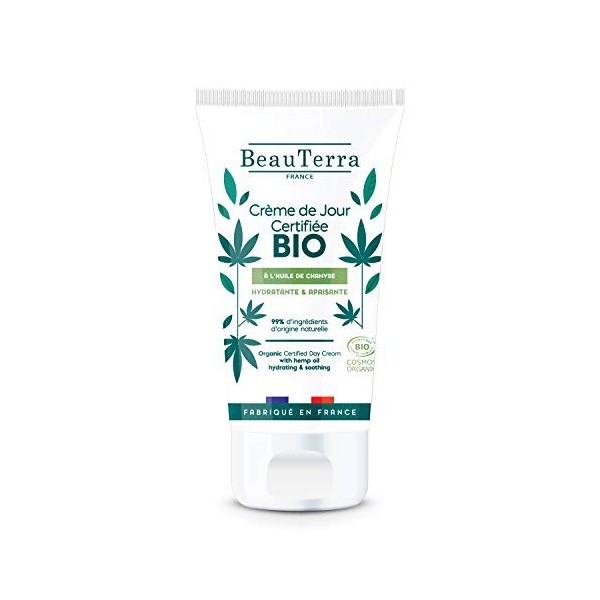 Beauterra Crème de Jour A lHuile de Chanvre Bio 50ml