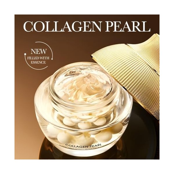 Hinapan Crème de Perle Réparatrice 70g, Soin Hydratant Intense à la Nicotinamide et Collagène, Lissant et Raffermissant, Écla