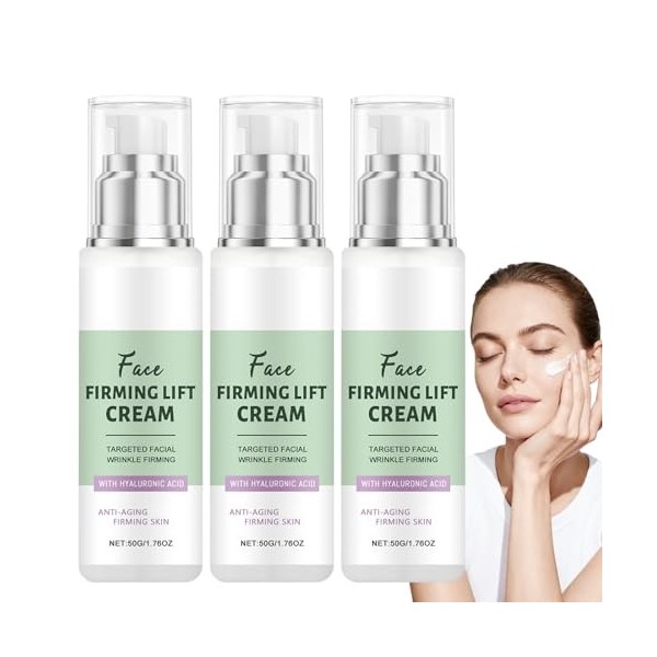 Crème Liftante Instantanée, Sérum Anti-rides Et Liftant Instantané À Lacide Hyaluronique, Crème De Soin Visage, Améliore La C...