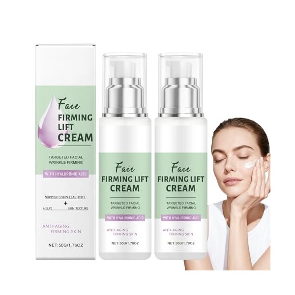 Crème Liftante Instantanée, Sérum Anti-rides Et Liftant Instantané À Lacide Hyaluronique, Crème De Soin Visage, Améliore La C...