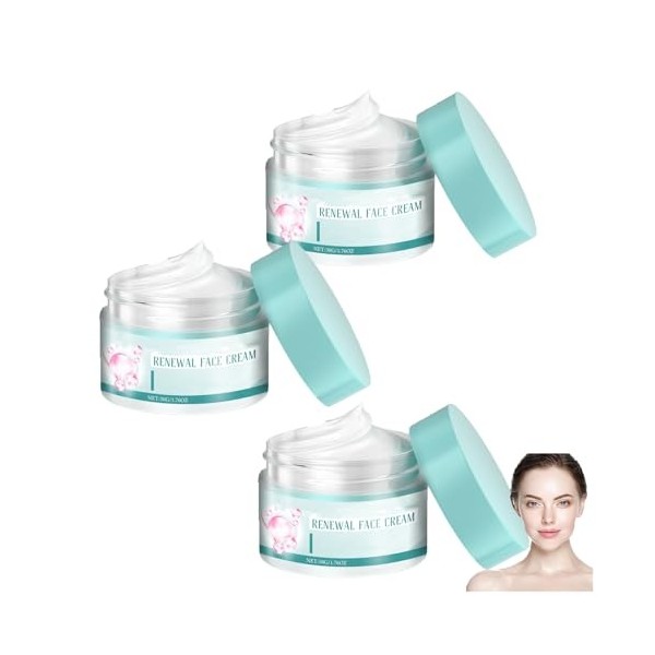 Crème Visage Régénérante-Crème Hydratante Anti-Rides et Éclaircissante pour un teint uniforme,réduit les ridules et les tache...