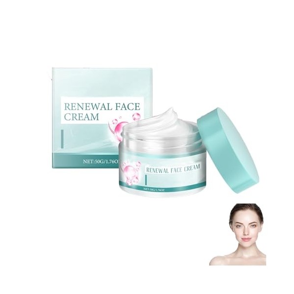 Crème Visage Régénérante-Crème Hydratante Anti-Rides et Éclaircissante pour un teint uniforme,réduit les ridules et les tache...