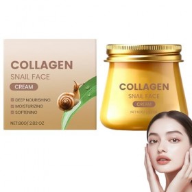 Crème visage au collagène descargot, crème rajeunissante au collagène descargot, crèmes hydratantes anti-rides à lescargot Cr...