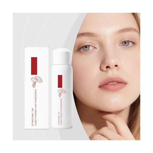 Ganoderma Eau rajeunissante anti-rides, Sérum anti-âge, spray anti-rides, soin hydratant en profondeur et raffermissant pour ...