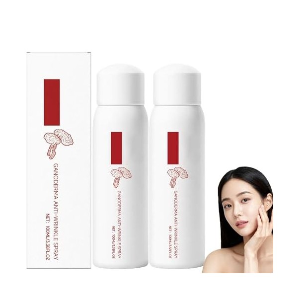 Ganoderma Eau rajeunissante anti-rides, Sérum anti-âge, spray anti-rides, soin hydratant en profondeur et raffermissant pour ...