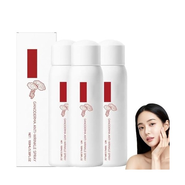 Ganoderma Eau rajeunissante anti-rides, Sérum anti-âge, spray anti-rides, soin hydratant en profondeur et raffermissant pour ...