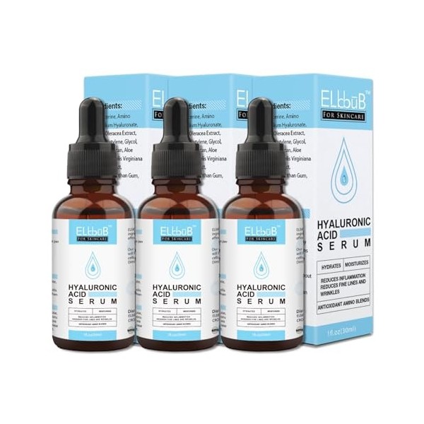 P-Beauty Sérum au rétinol pour le visage - 30 ml - Sérum visage à la vitamine E et à lacide hyaluronique - Anti-âge - Anti-r ...