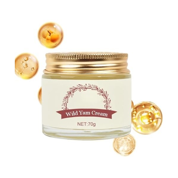 Byuexhp Crème hydratante pour le visage - 70 g - Baume nourrissant et éclaircissant - Lotion corporelle naturelle pour peau s