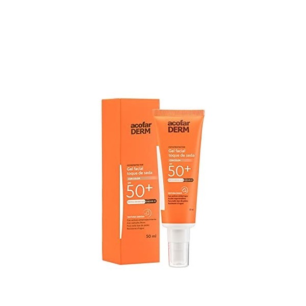 ACOFARDERM Gel Visage Toucher de Soie Couleur 50 ml