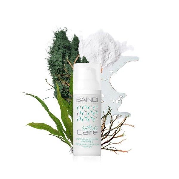 Bandi - Crème Hydratante Visage Peau Grasse Matifiante Réduit Sébum et Imperfections Régénère la Barrière Cutanée avec Allant...