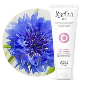 Marilou Bio - Gamme Classic - Soins pour le Visage - Gel Visage Nettoyant - Hydratant et Apaisant - Tube de 75 ml - une Peau 