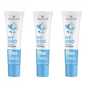 essence HYDRO HERO PRIMER, blanc, hydratant, durable, lissant, naturel, végétalien, sans huile, sans alcool, sans paraben, lo