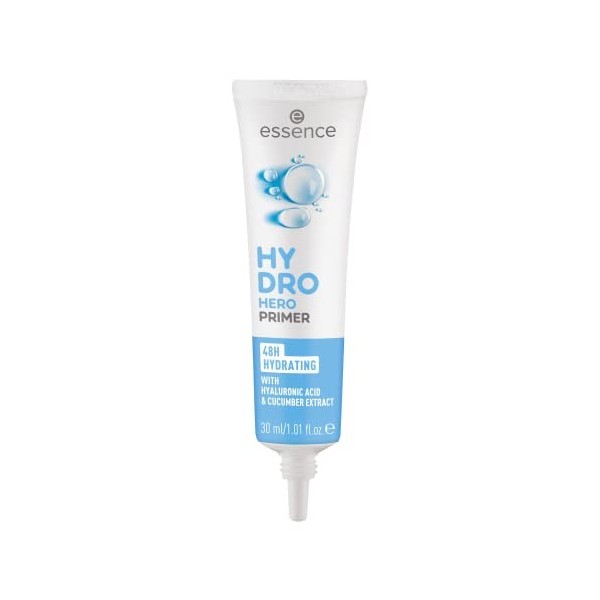 essence HYDRO HERO PRIMER, blanc, hydratant, durable, lissant, naturel, végétalien, sans huile, sans alcool, sans paraben, lo