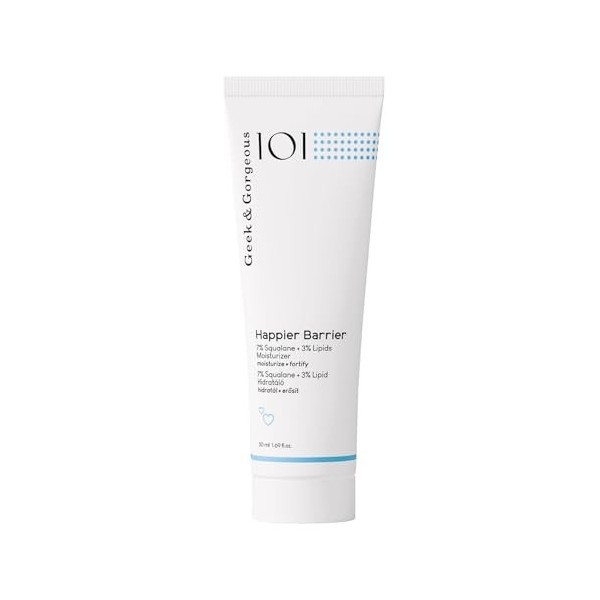 Geek & Gorgeous - Happier Barrier - Lightweight Moisturizer with Squalane, Ceramides & Green Tea Extract - Supports Soft, Hyd