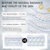2 Pièces Niacinamide Serum, Niacinamide 10% + Zinc 1% et Caffeine Solution 5% + EGCG, Serum Niacinamide, Élimine les Cernes, 
