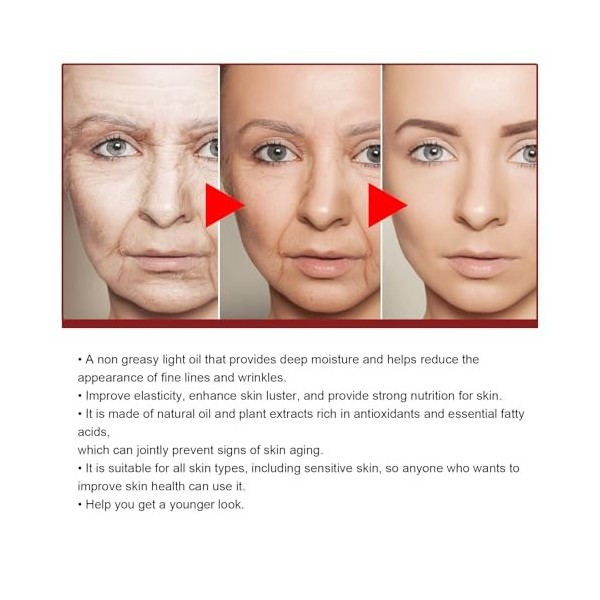 Sérum Visage, Avec Rétinol + B3, Sérum Visage Rétinol, Sérum Anti-Âge Pour Le Visage, Sérum Anti-Rides, Sérum De Renouvelant 