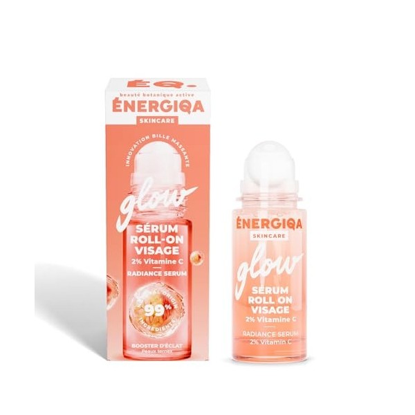 Energiqa Soins Visage by ENERGIE FRUIT – Sérum Éclat Vitamine C – Anti-Tache et Glow – 99% Naturel - Peaux Ternes en Manque d...