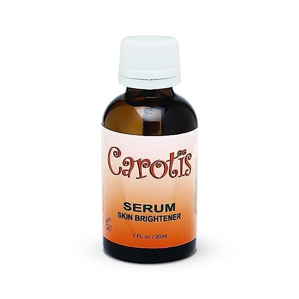 Sérum Éclaircissant CAROTÏS 1oz - Formulé pour Atténuer les Taches Brunes, avec Complexe dAlpha Arbutine et Bêta-Carotène