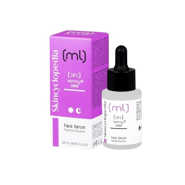 Skincyclopedia Sérum anti-âge Peptide pour le visage avec 10% de matrixyl Soin du visage très efficace contre le vieillisseme