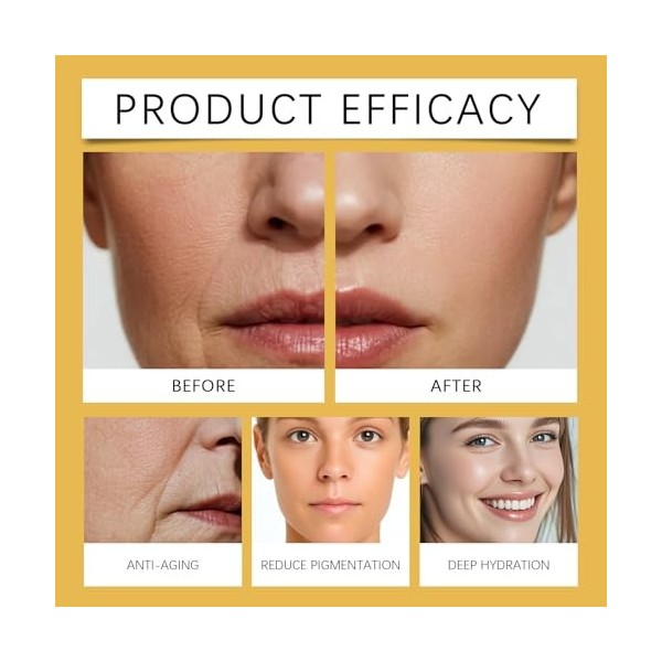 Sérum anti-rides au saumon, sérum visage au saumon, essence anti-rides rajeunissante au collagène, ampoule légère liftante et...