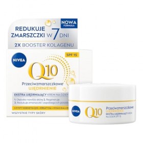 NIVEA Q10 Raffermissant Crème de Jour Hydratante Anti-Rides SPF 15, 50 ml
