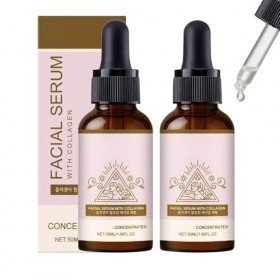 Sérum anti-taches au collagène, Sérum visage 10% niacinamide et de collagène hydrolysé, tonifie la peau et réduit les taches ...