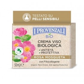 I Provenzali Crema Viso Biologica Antietà 50Ml.AllOlio Di Rosa Masqueta