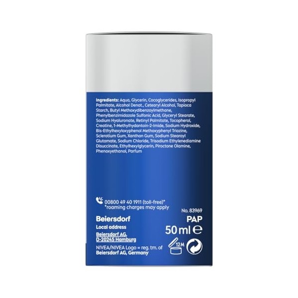 crème pour le visage antirughe for men dnage 50 ml