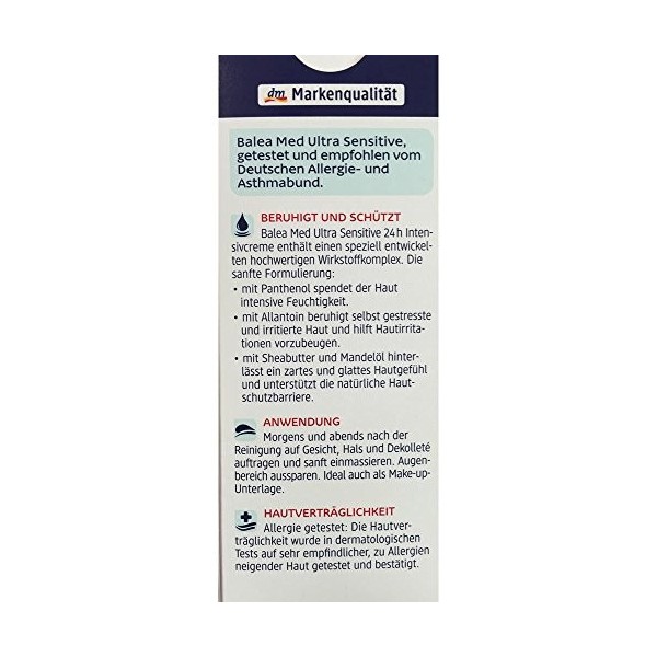Balea Med Ultra Sensitive Crème intense 50 ml