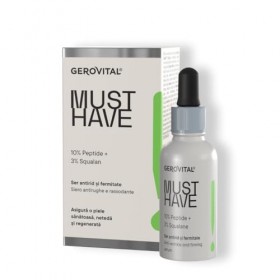 Sérum Anti-Rides et Fermeté avec 10% de Peptides et 3% de Squalane, Peau tonique, hydratée et régénérée | Réduit les rides et