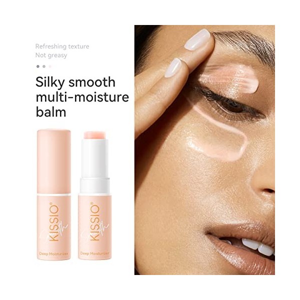 KISSIO Baume hydratant à lhuile davocat et de macadamia, sans cruauté envers les animaux, hydrate la peau sèche, jour et nu