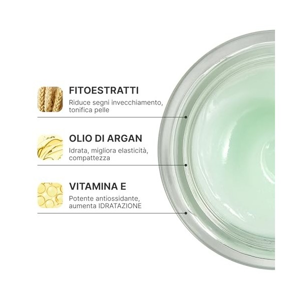 Phyto Live Laboratories Crème de Jour Anti-âge - Hydratation et Action Anti-Rides - Huile dArgan et Vitamine E - 50 ml