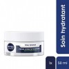 NIVEA MEN Crème hydratation intense Peau Sensible 1 x 50 ml , crème hydratante pour les hommes à la peau sensible et irritée