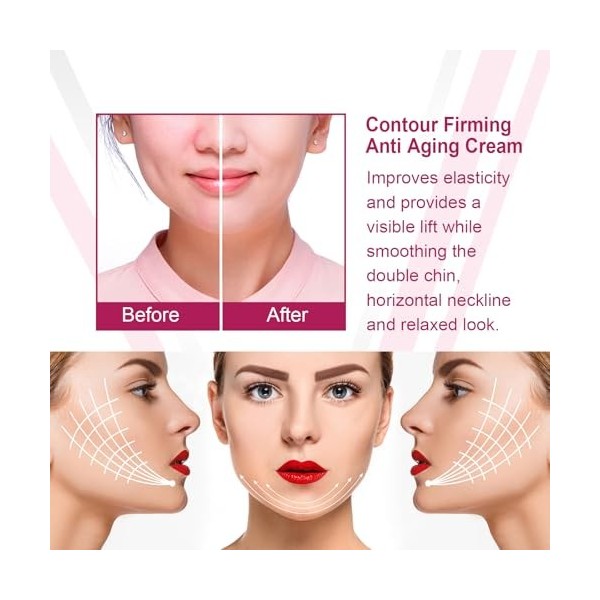 Crème Raffermissante Visage - Hydratant Léger Pour Un Effet Liftant, Redensifie La Peau Relâchée, Atténue Rides & Ridules - 2