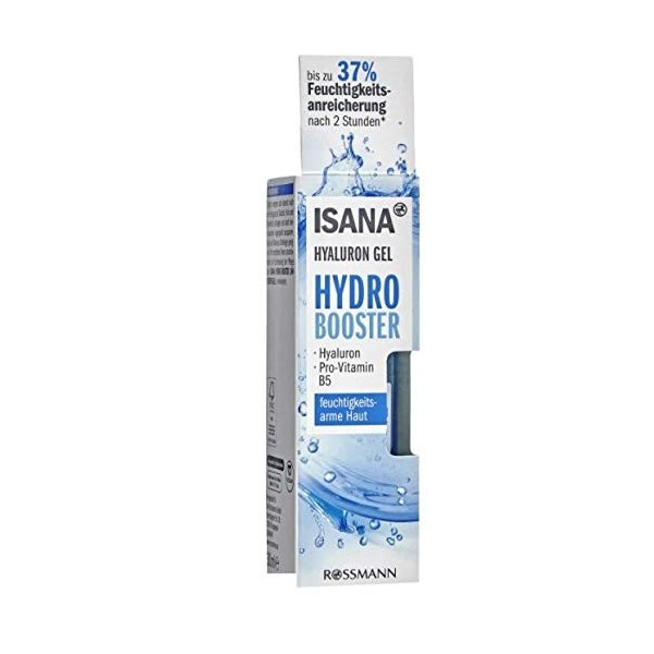 ISANA Hydro Booster 24h Crème gel 50 ml pour les peaux déshydratées avec de lacide hyaluronique Jusquà 34 % dhydratation a Cr...