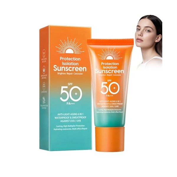 HAUTE PROTECTION À LARGE SPECTRE: Cette crème solaire offre une protection SPF 50+ et PA+++ pour aider à protéger la peau des