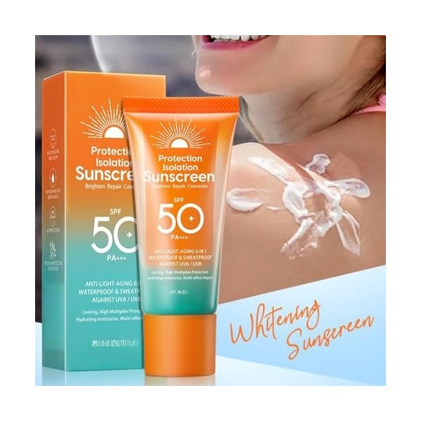HAUTE PROTECTION À LARGE SPECTRE: Cette crème solaire offre une protection SPF 50+ et PA+++ pour aider à protéger la peau des