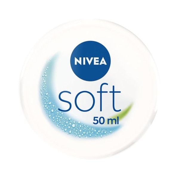 NIVEA Crème hydratante douce et rafraîchissante, crème légère à la vitamine E et à lhuile de jojoba 100 % naturelle, crème p