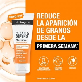 Neutrogena Spot Controlling Crème hydratante à 0,5 % dacide salicylique 1 x 50 ml Crème hydratante pour le visage pour les
