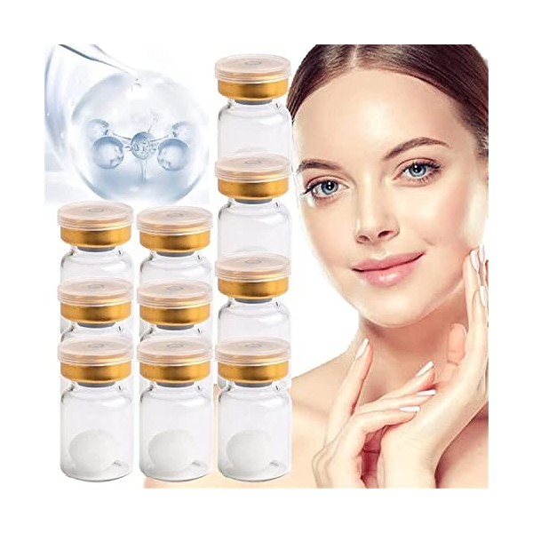 Anshka Boule de collagène de soie japonaise, essence naturelle anti-âge, sérum de collagène pour raffermir le visage, rafferm