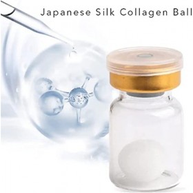 Anshka Boule de collagène de soie japonaise, essence naturelle anti-âge, sérum de collagène pour raffermir le visage, rafferm