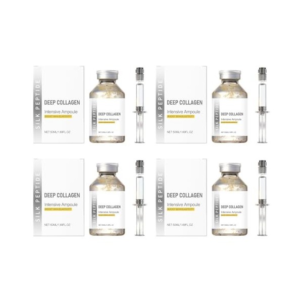 Ampoule liftante intensive aux peptides de soie et au collagène - Sérum visage anti-âge coréen pour raffermir, tonifier et hy...