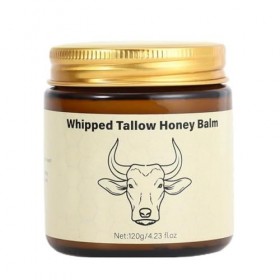 Baume à lèvres Whipped Tallow Honey - Baume pour le corps - Crème hydratante pour le corps - Hydratant en profondeur et nourr