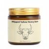 Baume à lèvres Whipped Tallow Honey - Baume pour le corps - Crème hydratante pour le corps - Hydratant en profondeur et nourr